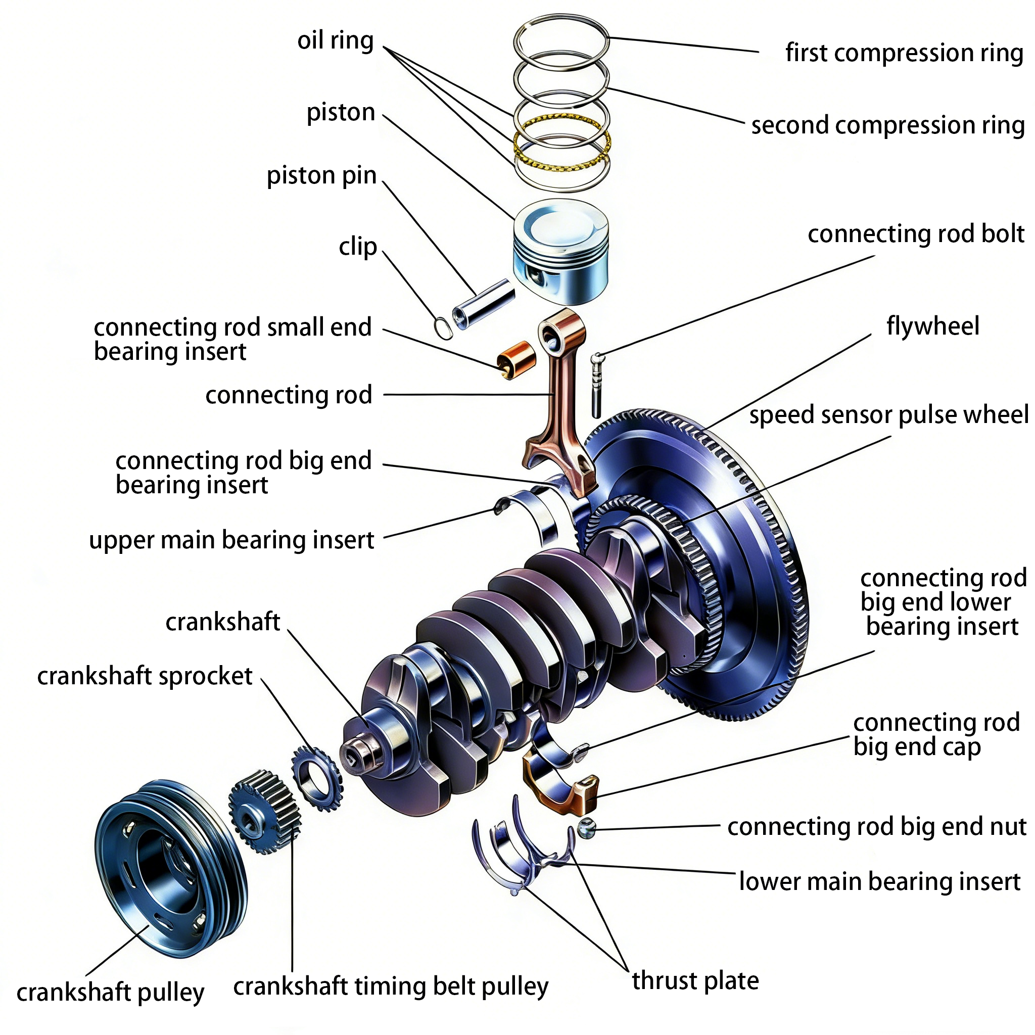 曲轴连杆机构结构图