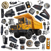 TONLY Original Quality China Dump Truck Tractor Truck Tipper Truck Excavator Crane Loader Parts 