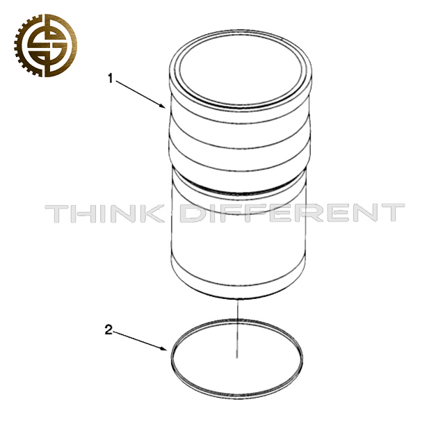 3047188 Rectangular Ring Seal High Temp Flat Rectangle Gasket For Cummins Diesel Engine