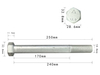 High Tensile Hexagonal Chassis Fastener Bolts SZ952000771/SZ952000772/SZ952000773 For SHACMAN Heavy-Duty Truck Parts Dacromet Anti-Corrosion Suspension Fixing Bolts