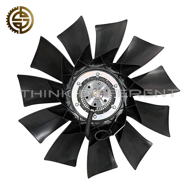 Engine Silicone Fan Clutch Assembly With Fan Blade 1308060 For Dongfeng KL