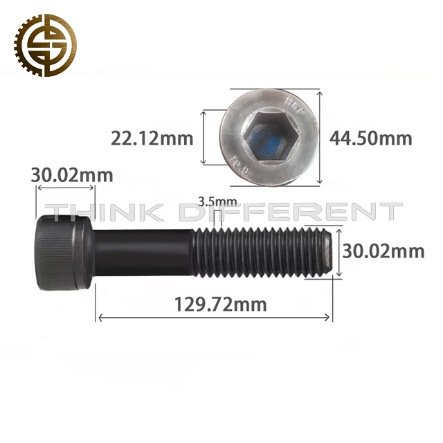 Metric Hex Socket Cap Head Screw 303.5130 For Heavy-Duty Truck High Strength Quenched Tempered Black Oxide Cylinder Bolt Replacement Fastener For Truck Engine And Gearbox Housing Assembly