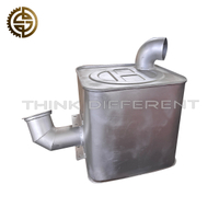 Exhaust Muffler Assembly 1201010-D9872E For FAW Jiefang J6 High Temperature And Corrosion Resistant Heavy Truck Exhaust System Parts