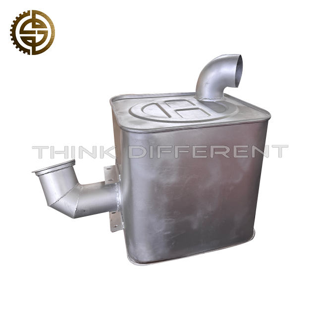 Exhaust Muffler Assembly 1201010-D9872E For FAW Jiefang J6 High Temperature And Corrosion Resistant Heavy Truck Exhaust System Parts