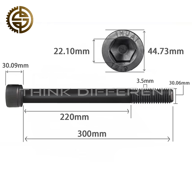 Metric Hex Socket Cap Head Screw 303.5300 For Heavy-Duty Truck High Strength Quenched Tempered Black Oxide Cylinder Bolt Replacement Fastener For Truck Engine And Gearbox Housing Assembly
