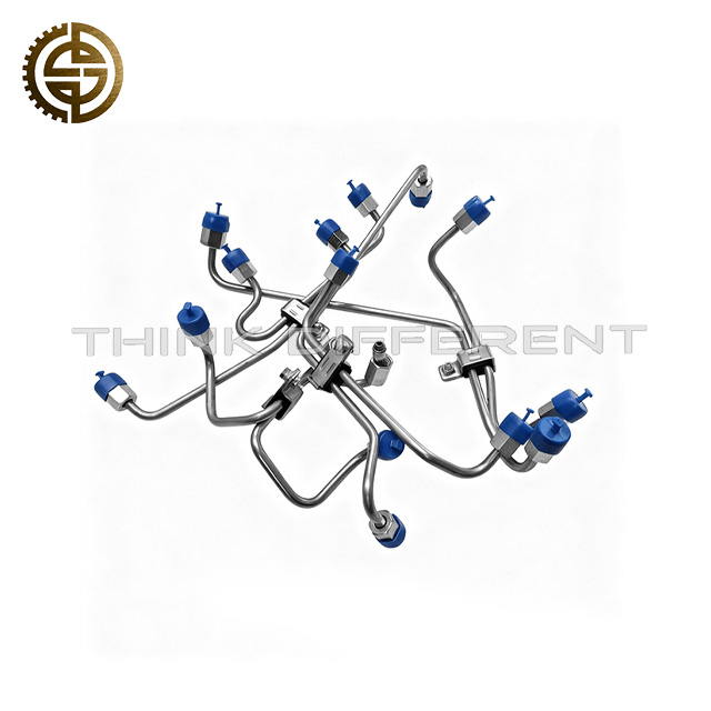 High Pressure Fuel Pipe Set 4110706594294 1009580287 For LGMG Mining Dump Truck WEICHAI Engine