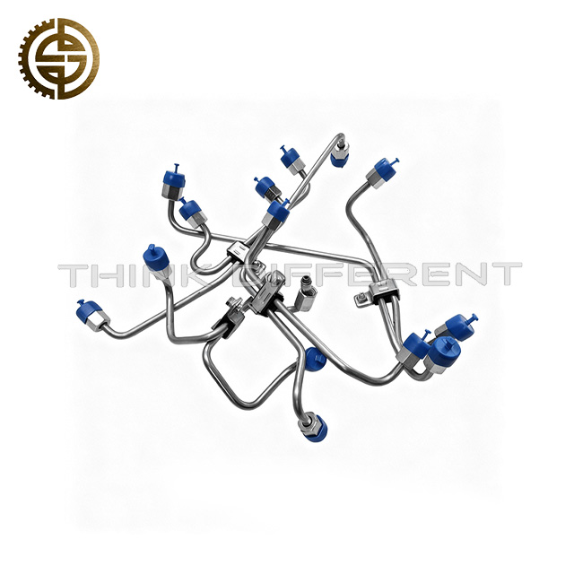 High Pressure Fuel Pipe Set 4110706594294 1009580287 For LGMG Mining Dump Truck WEICHAI Engine