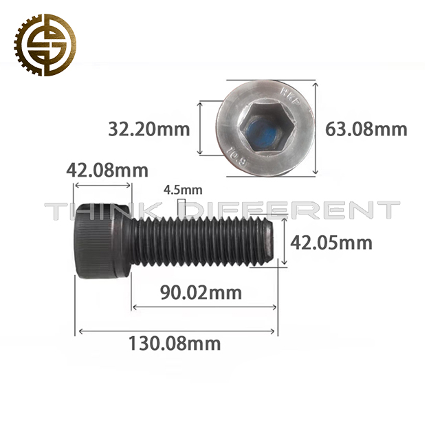 Metric Hex Socket Cap Head Screw 414.590 For Heavy-Duty Truck High Strength Quenched Tempered Black Oxide Cylinder Bolt Replacement Fastener For Truck Engine And Gearbox Housing Assembly