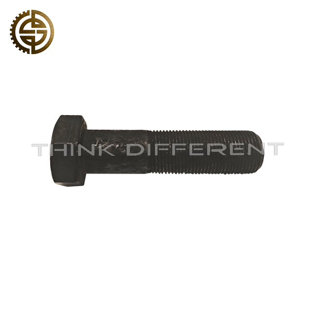 Fine Thread Hex Head Bolt Q151B2080TF2 For Heavy-Duty Truck Quenched Black Oxide Chassis Fastening Bolt Replacement Parts For Cargo Truck Chassis And Axle Assembly