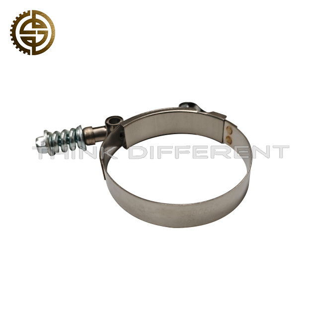 Spring Loaded Constant Tension T-Bolt Clamp 5290512 For Heavy-Duty Truck Stainless Steel Charge Air Hose Fastening Clamp Replacement Parts For Cargo Truck Engine Turbo Intake Pipe Sealing Assembly
